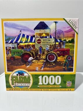 MasterPieces Farm & Country Linen 1000-Piece Jigsaw Puzzle